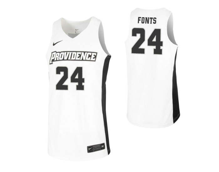 Youth Andrew Fonts Authentic College Basketball Jersey White Providence Friars