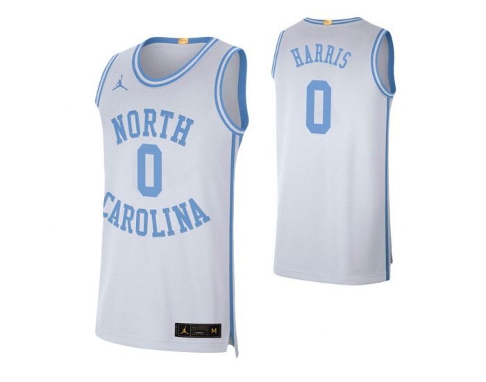 Youth North Carolina Tar Heels #0 Anthony Harris White Authentic College Basketball Jersey