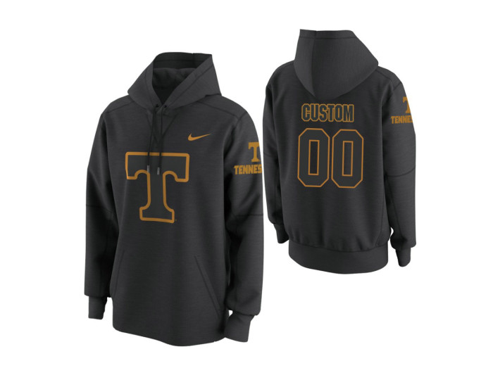 Michigan Wolverines #00 Custom Men's Anthracite College Basketball Hoodie