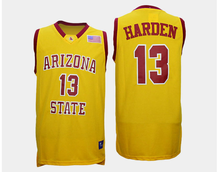 Youth Arizona State Sun Devils #13 James Harden Gold Alternate Replica College Basketball Jersey