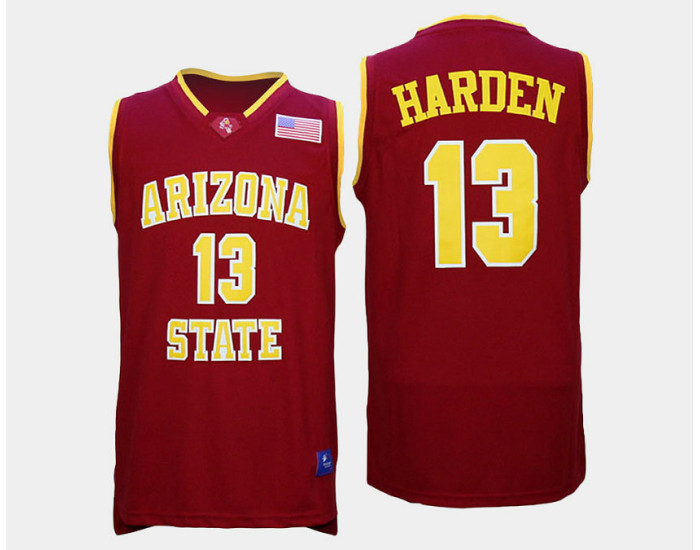 Arizona State Sun Devils #13 James Harden Red Road Replica College Basketball Jersey