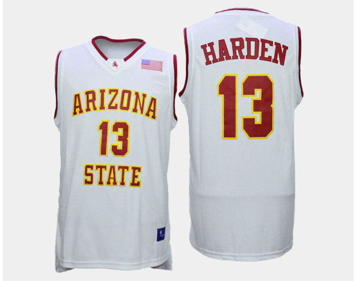 Arizona State Sun Devils #13 James Harden White Home Replica College Basketball Jersey