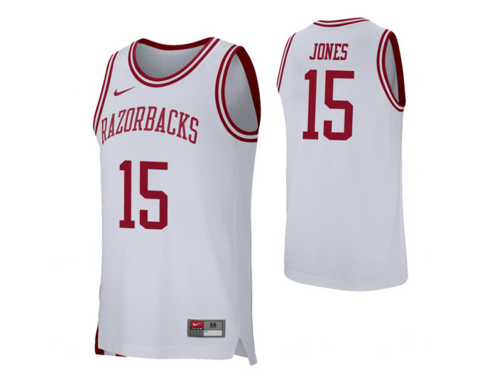 Arkansas Razorbacks Retro Mason Jones Authentic College Basketball Jersey White