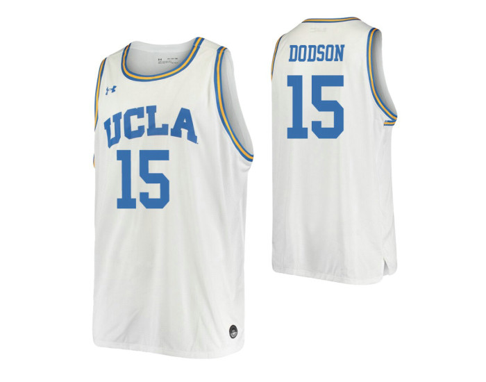 UCLA Bruins #15 Armani Dodson White Authentic College Basketball Jersey