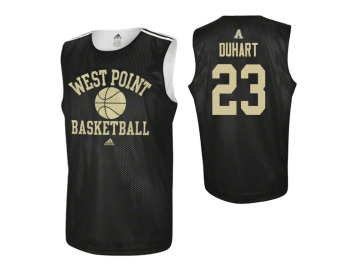 Youth Army Black Knights #23 Aaron Duhart Practice Replica College Basketball Jersey Black