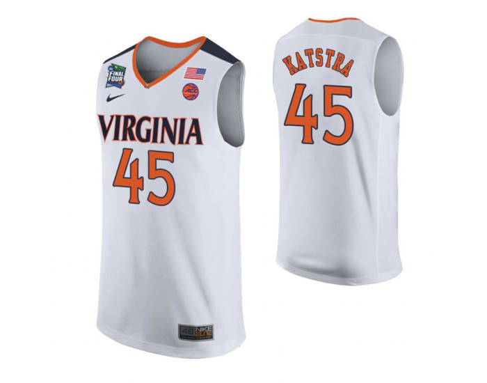 Austin Katstra Virginia Cavaliers White 2019 Final Four Authentic College Basketball Jersey