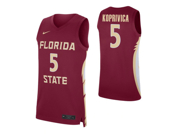 Florida State Seminoles Balsa Koprivica Replica College Basketball Jersey Garnet
