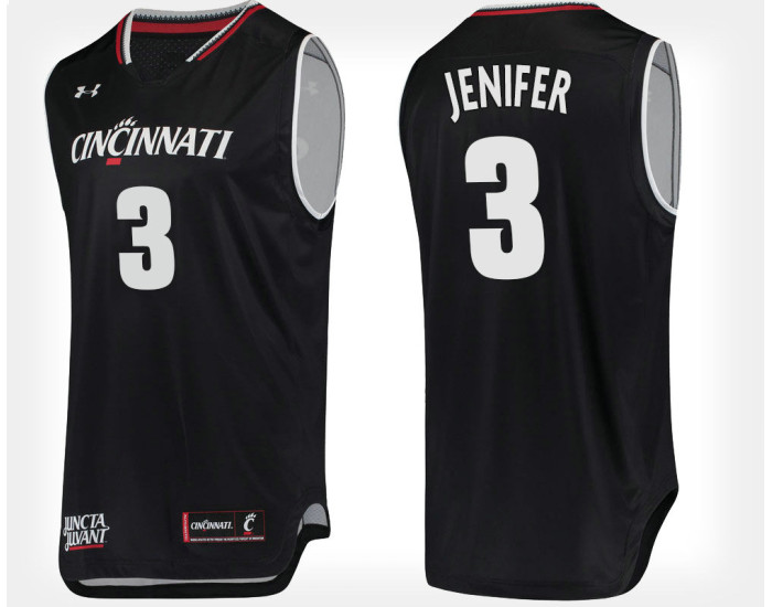 Cincinnati Bearcats #3 Justin Jenifer Blue Home Authentic College Basketball Jersey
