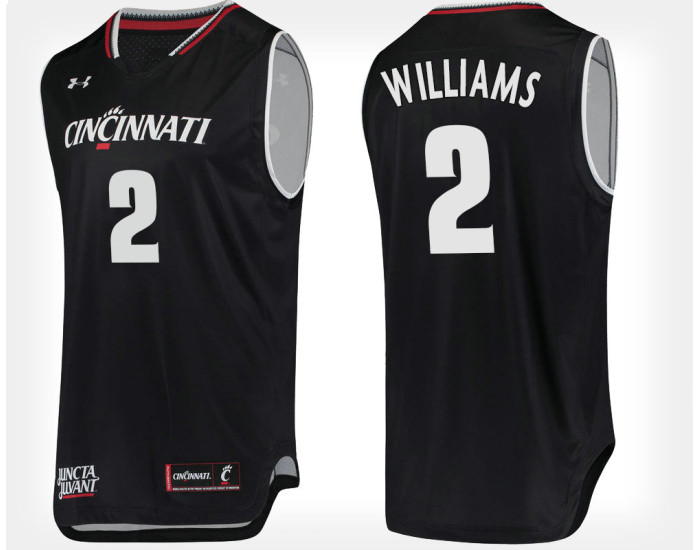 Cincinnati Bearcats #2 Keith Williams Blue Home Authentic College Basketball Jersey
