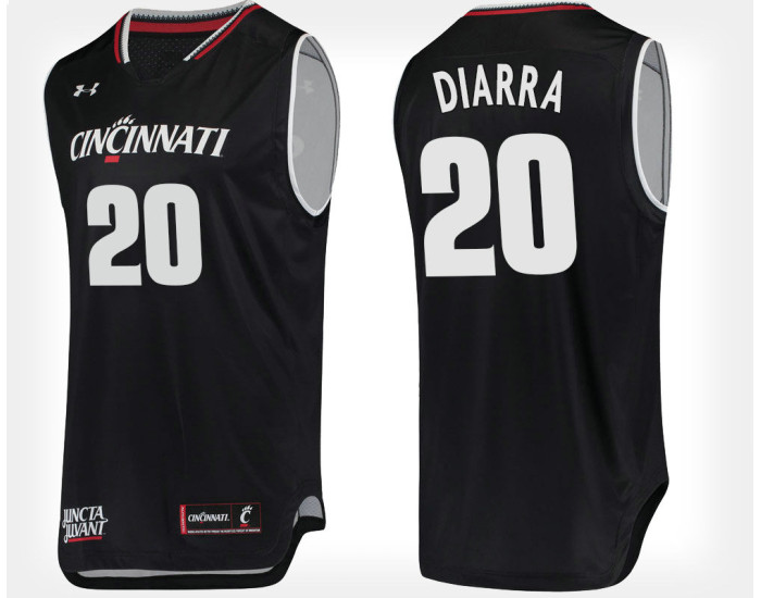 Cincinnati Bearcats #20 Mamoudou Diarra Blue Home Authentic College Basketball Jersey