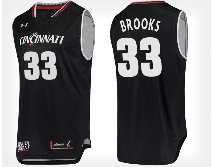 Cincinnati Bearcats #33 Nysier Brooks Blue Home Replica College Basketball Jersey