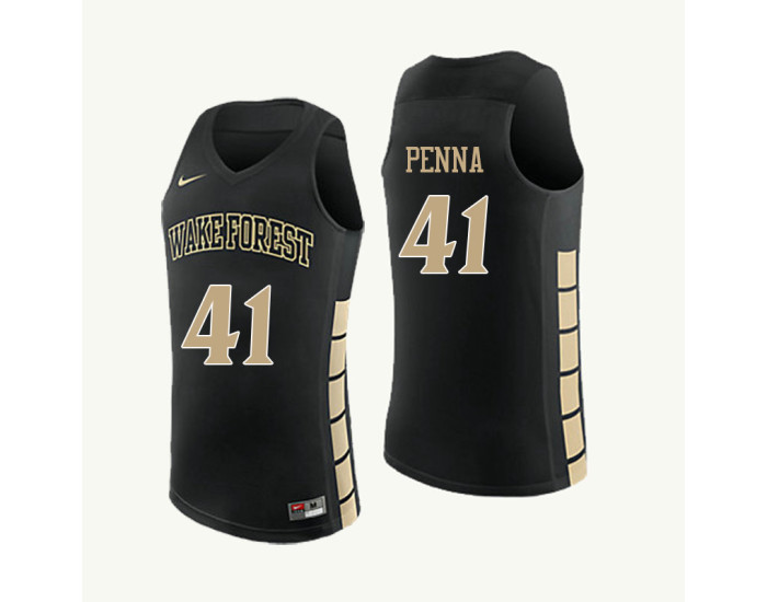 Wake Forest Demon Deacons #41 Elisa Penna Authentic College Basketball Jersey Black