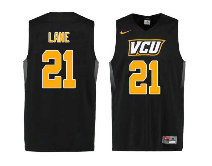 Youth VCU Rams #21 Khris Lane Replica College Basketball Jersey Black
