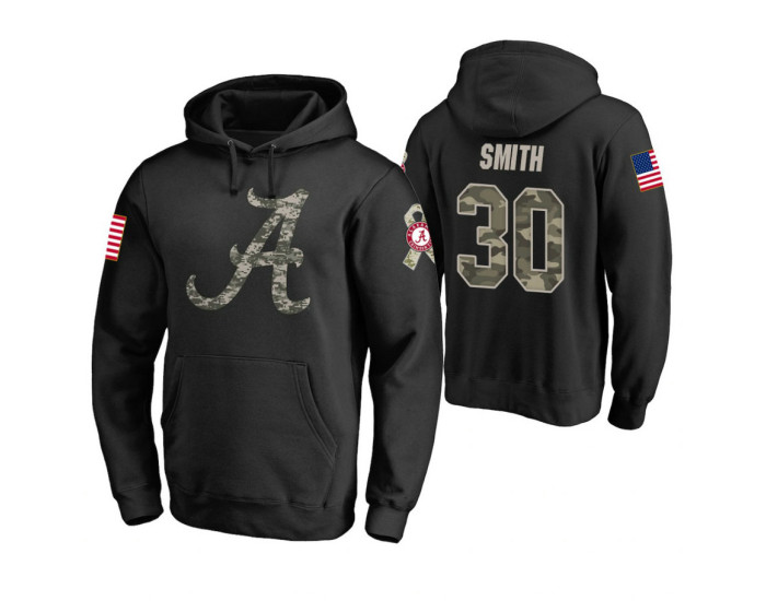 Alabama Crimson Tide #30 Galin Smith Men's Black College Basketball Hoodie