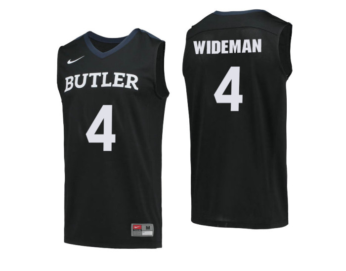 Youth Butler Bulldogs #4 Tyler Wideman Authentic College Basketball Jersey Black