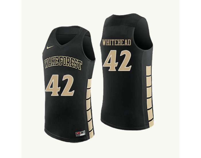 Youth Wake Forest Demon Deacons #42 Tyra Whitehead Replica College Basketball Jersey Black