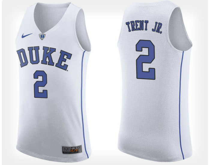 Duke Blue Devils #2 Quinn Cook White Road Authentic College Basketball Jersey