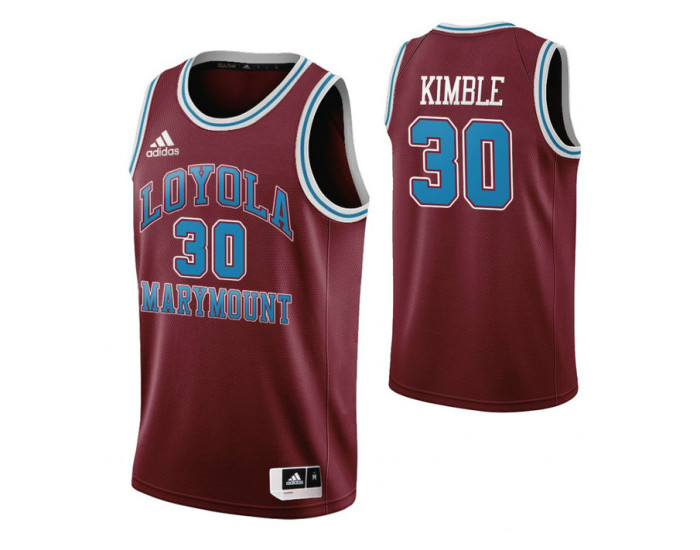 Youth Loyola Marymount Lions 30 Bo Kimble Throwback Authentic College Basketball Jersey Wine