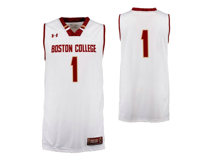 Boston College Eagles #1 Performance Basketball Authentic College Basketball Jersey Cardinal