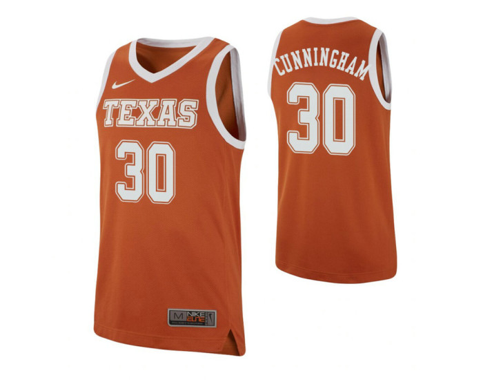 Brock Cunningham Authentic College Basketball Jersey Texas Orange Texas Longhorns