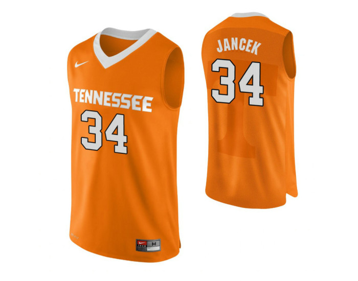 Youth Tennessee Volunteers #34 Brock Jancek Performace Replica College Basketball Jersey Orange