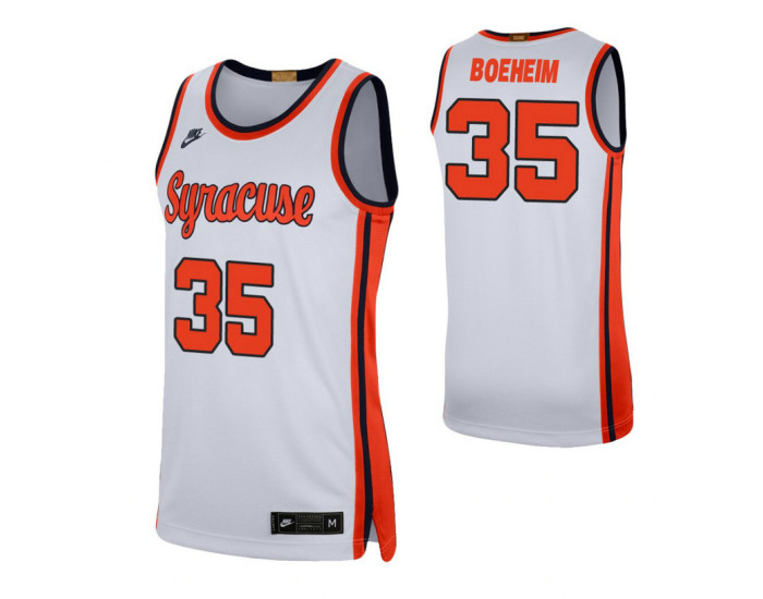 Youth Syracuse Orange 35 Buddy Boeheim Retro Limited Replica College Basketball Jersey White