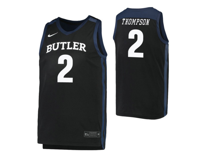 Youth Butler Bulldogs Aaron Thompson Replica College Basketball Jersey Black