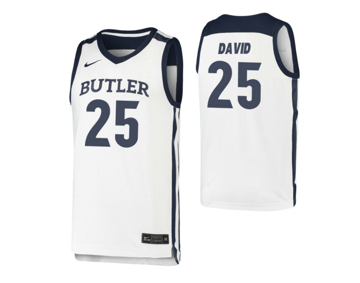 Butler Bulldogs #25 Christian David White Authentic College Basketball Jersey
