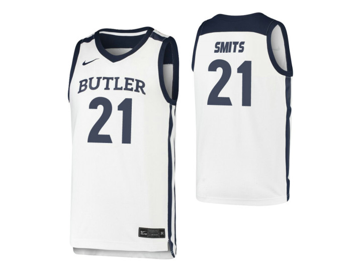 Butler Bulldogs Derrik Smits Replica College Basketball Jersey White