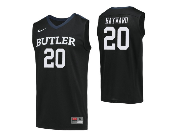 Butler Bulldogs #20 Gordon Hayward Authentic College Basketball Jersey Navy