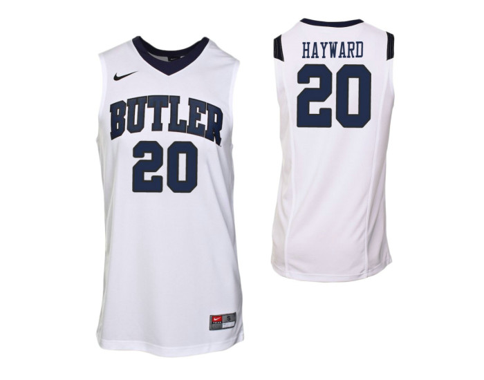 Youth Butler Bulldogs #20 Gordon Hayward Authentic College Basketball Jersey White