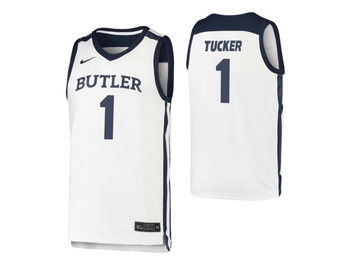 Youth Butler Bulldogs Jordan Tucker Replica College Basketball Jersey White