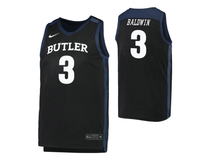Youth Butler Bulldogs Kamar Baldwin Authentic College Basketball Jersey Black