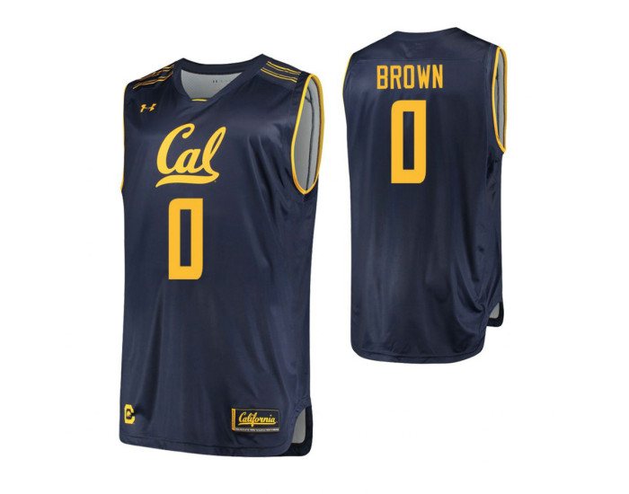 California Golden Bears #0 Jaylen Brown Authentic College Basketball Jersey Navy