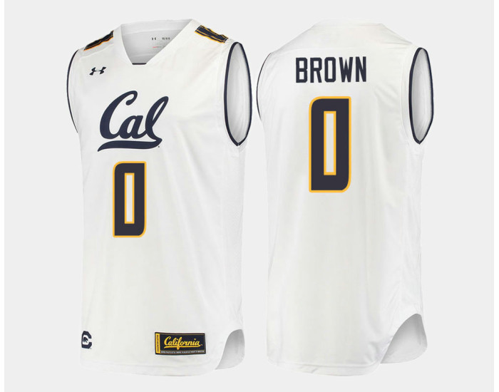 California Golden Bears #0 Jaylen Brown White Home Authentic College Basketball Jersey