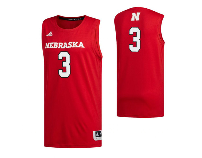 Nebraska Cornhuskers 3 Cam Mack Replica College Basketball Jersey Scarlet
