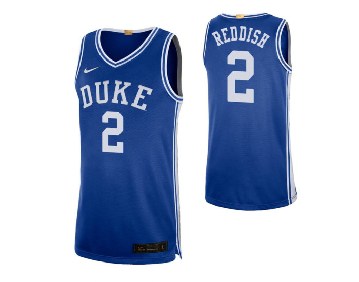 Duke Blue Devils #2 Cam Reddish Royal Authentic College Basketball Jersey