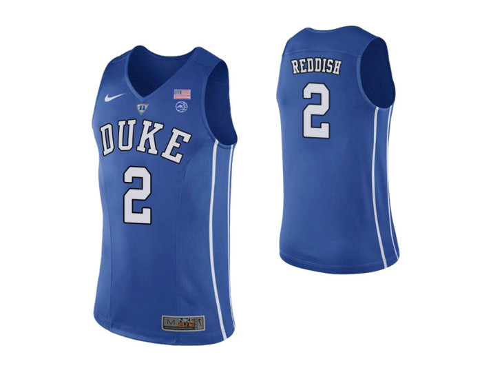 Duke Blue Devils #2 Cam Reddish Performace Authentic College Basketball Jersey Royal
