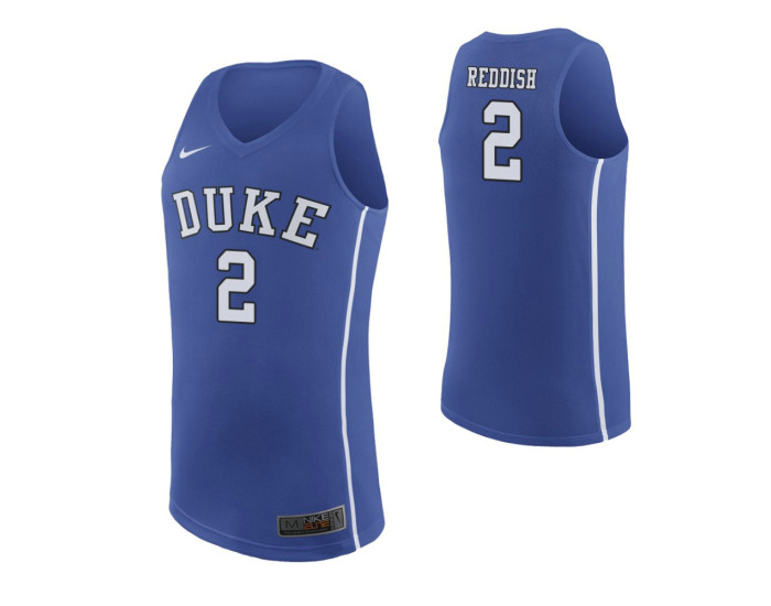 Youth Duke Blue Devils #2 Cam Reddish Authentic College Basketball Jersey Royal