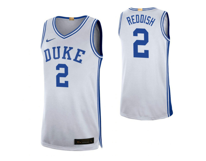 Duke Blue Devils #2 Cam Reddish White Authentic College Basketball Jersey