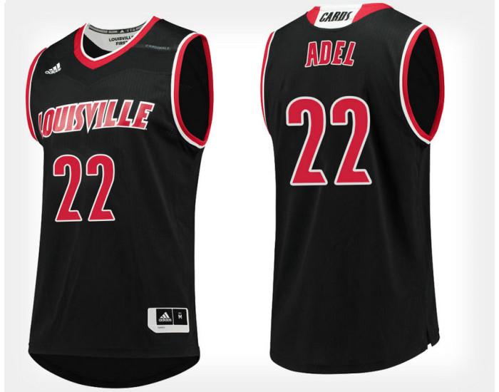 Youth Louisville Cardinals #22 Deng Adel Black Alternate Authentic College Basketball Jersey
