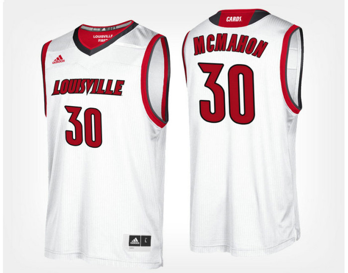 Youth Louisville Cardinals #30 Ryan McMahon White Road Authentic College Basketball Jersey