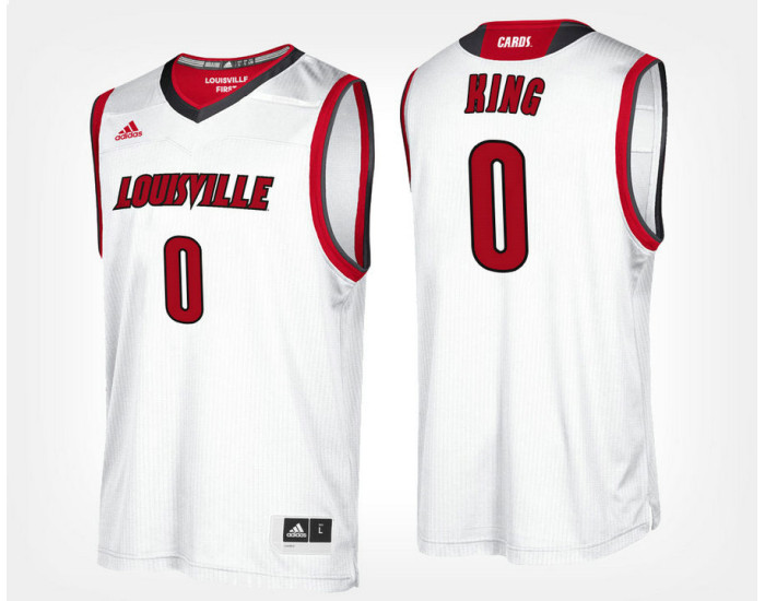 Youth Louisville Cardinals #0 V.J. King White Road Authentic College Basketball Jersey