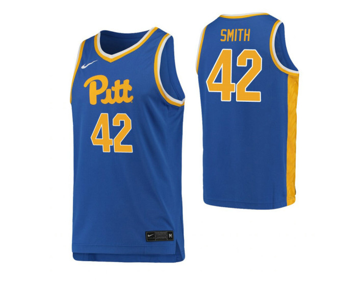 Youth Pittsburgh Panthers #42 Chayce Smith Royal Authentic College Basketball Jersey
