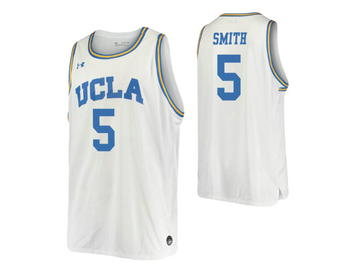 Chris Smith Authentic College Basketball Jersey White UCLA Bruins