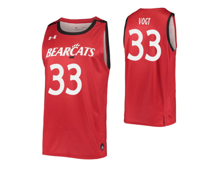 Chris Vogt Authentic College Basketball Jersey Red Cincinnati Bearcats
