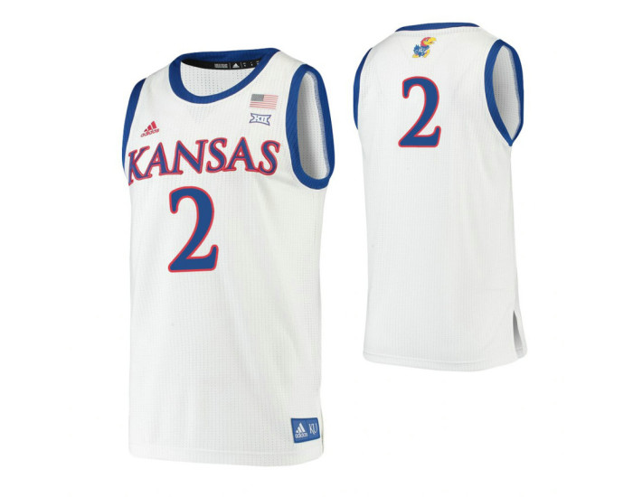 Christian Braun Kansas Jayhawks White Authentic College Basketball Jersey