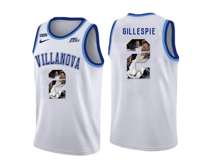 Villanova Wildcats #2 Collin Gillespie Replica College Basketball Jersey White