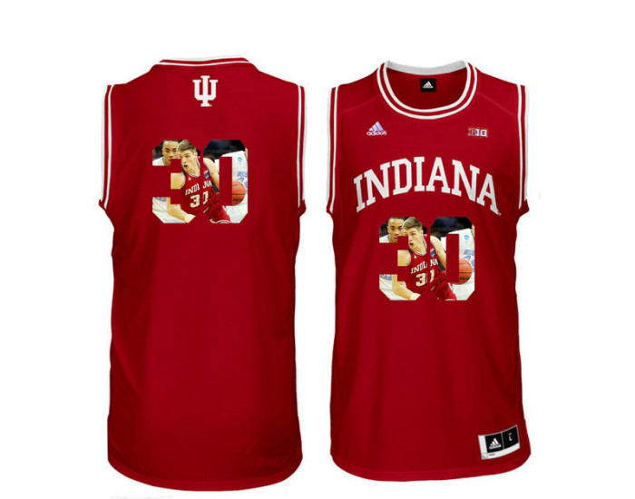 Youth Indiana Hoosiers #30 Collin Hartman Replica College Basketball Jersey Red