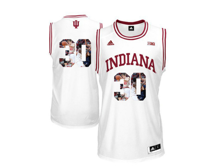 Youth Indiana Hoosiers #30 Collin Hartman Authentic College Basketball Jersey White